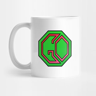 "GO" Stop Sign Mug